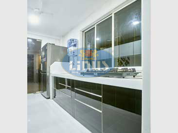 Back Painted Glass Kitchen in Bhiwandi