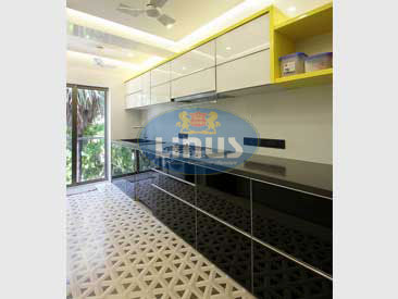 Back Painted Glass Kitchen Kalyan